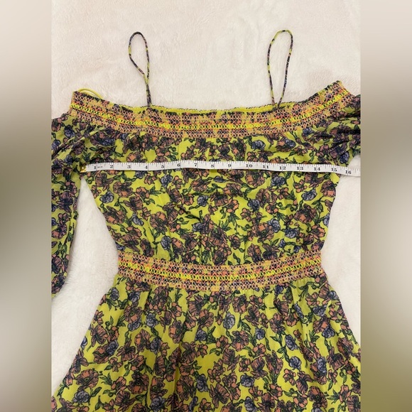 Alice + Olivia Dorothy Off Shoulder Floral Mini Dress Size 2 NWT - Picture 9 of 13